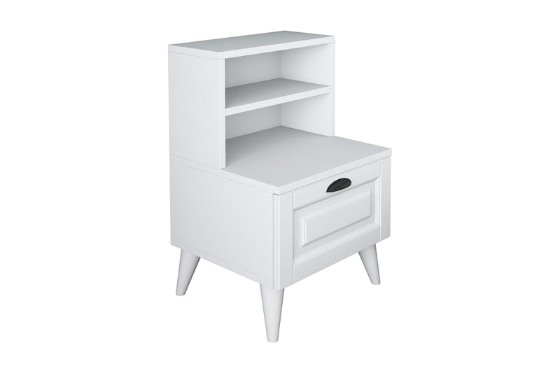 Eladia Nattbord 45 cm - Hvit - Møbler - Bord - Avlastningsbord - Sengebord & nattbord