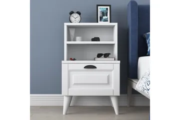 Eladia Nattbord 45 cm - Hvit - Møbler - Bord - Avlastningsbord - Sengebord & nattbord
