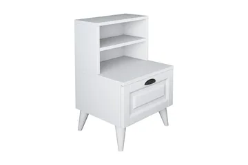 Eladia Nattbord 45 cm - Hvit - Møbler - Bord - Avlastningsbord - Sengebord & nattbord