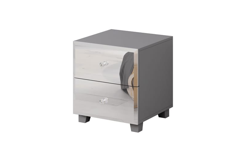 Eshton Nattbord 45x45 cm - Grå - Møbler - Bord - Avlastningsbord - Sengebord & nattbord