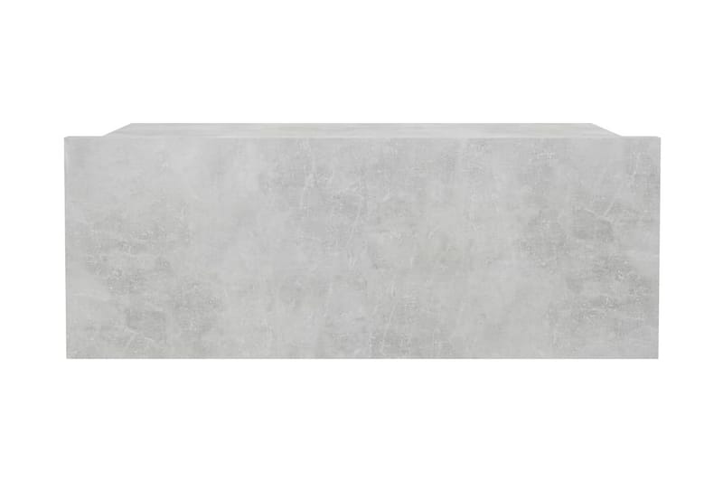 Flytende nattbord betonggrå 40x30x15 cm sponplate - Møbler - Bord - Avlastningsbord - Sengebord & nattbord