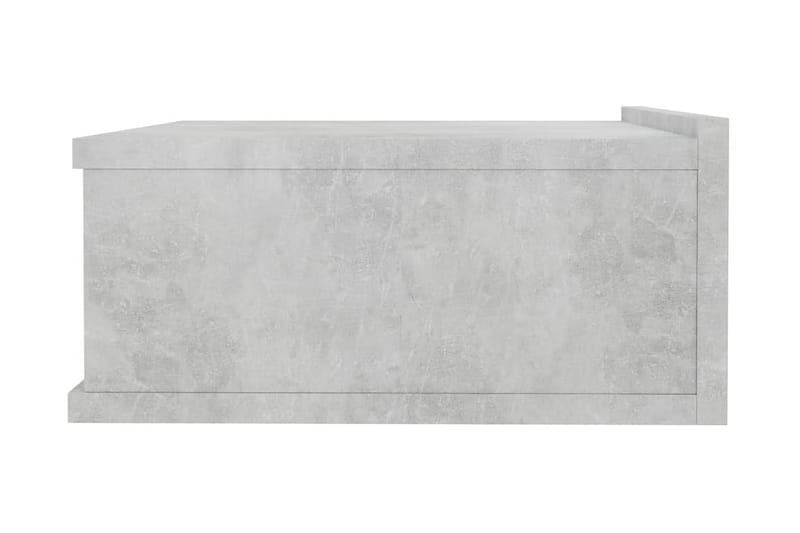 Flytende nattbord betonggrå 40x30x15 cm sponplate - Møbler - Bord - Avlastningsbord - Sengebord & nattbord
