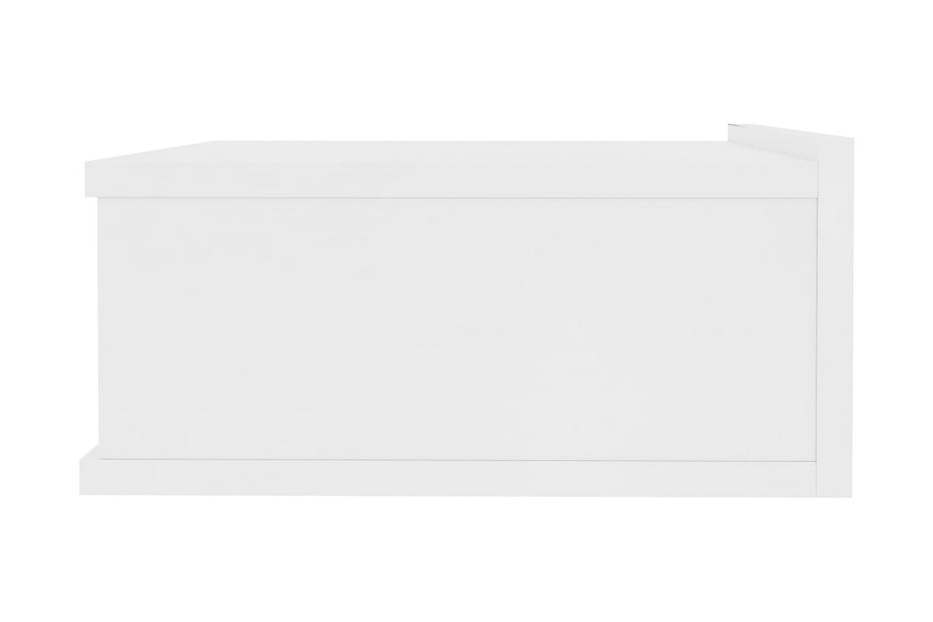 Flytende nattbord hvit 40x30x15 cm sponplate - Møbler - Bord - Avlastningsbord - Sengebord & nattbord