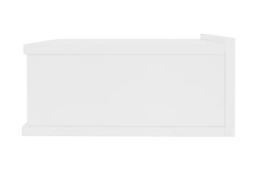 Flytende nattbord hvit 40x30x15 cm sponplate - Møbler - Bord - Avlastningsbord - Sengebord & nattbord