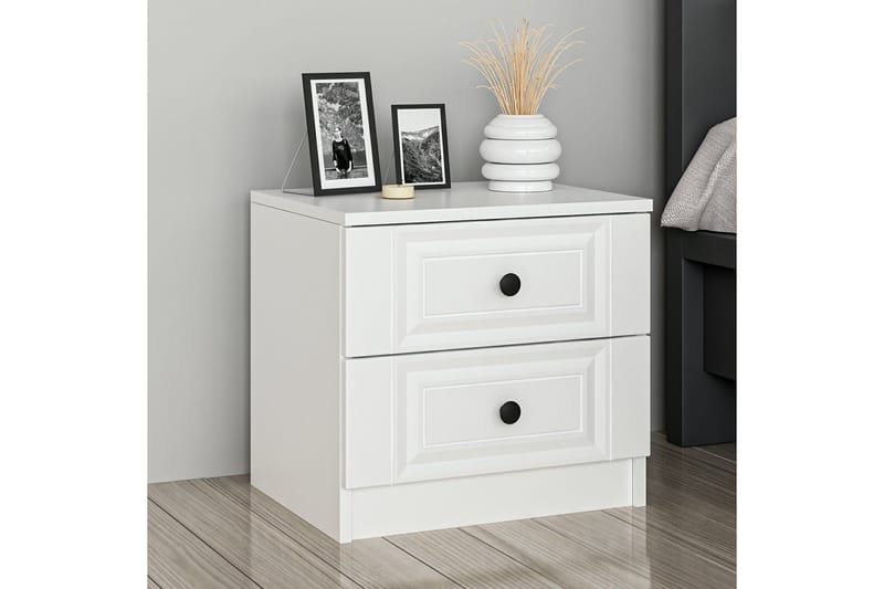 Fruitland Nattbord 54 cm - Hvit - Møbler - Bord - Avlastningsbord - Sengebord & nattbord