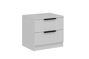 Fruitland Nattbord 54 cm i Tre med Oppbevaring og Skuffer - Hvit - Møbler - Bord - Avlastningsbord - Sengebord & nattbord