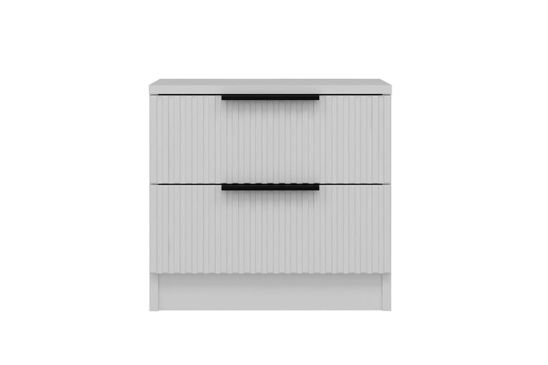 Fruitland Nattbord 54 cm i Tre med Oppbevaring og Skuffer - Hvit - Møbler - Bord - Avlastningsbord - Sengebord & nattbord