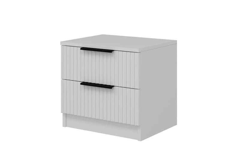 Fruitland Nattbord 54 cm i Tre med Oppbevaring og Skuffer - Hvit - Møbler - Bord - Avlastningsbord - Sengebord & nattbord