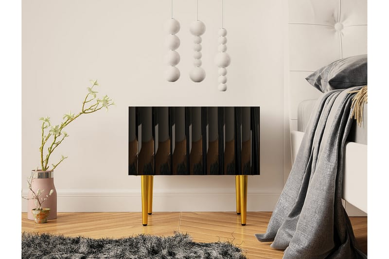 Glenndale Sengbord 50 cm - Svart - Møbler - Bord - Avlastningsbord - Sengebord & nattbord