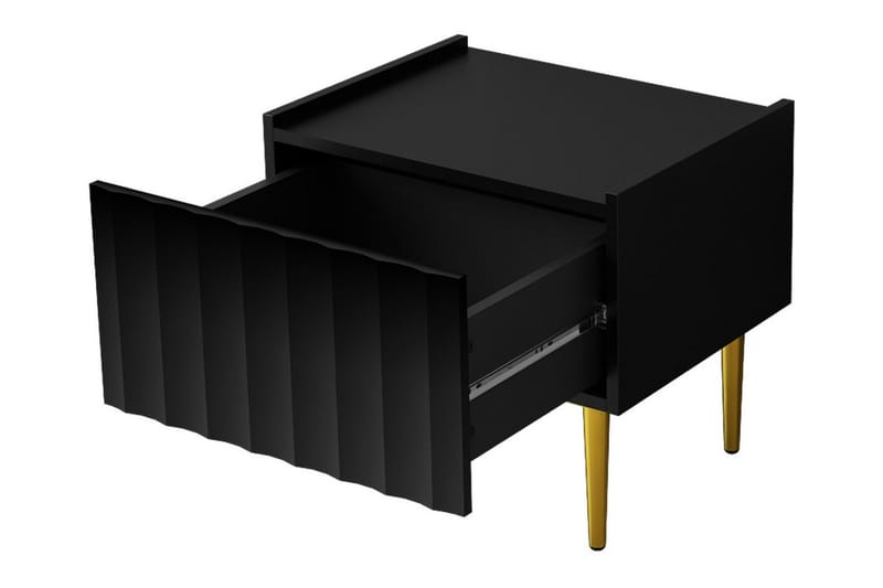 Glenndale Sengbord 50 cm - Svart - Møbler - Bord - Avlastningsbord - Sengebord & nattbord