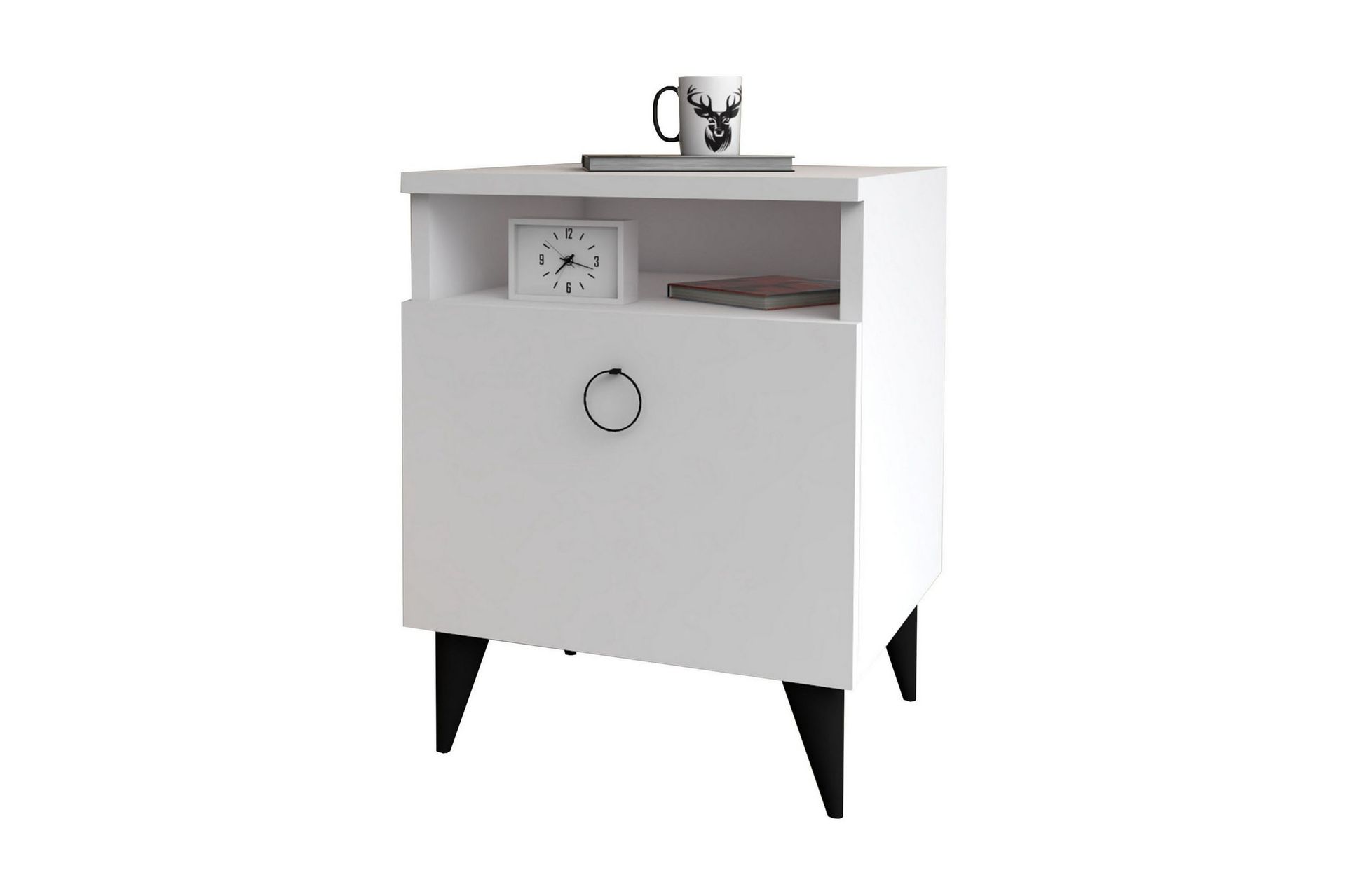 Harbours Nattbord 52 cm - Hvit - Møbler - Bord - Avlastningsbord - Sengebord & nattbord