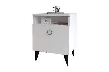 Harbours Nattbord 52 cm - Hvit - Møbler - Bord - Avlastningsbord - Sengebord & nattbord