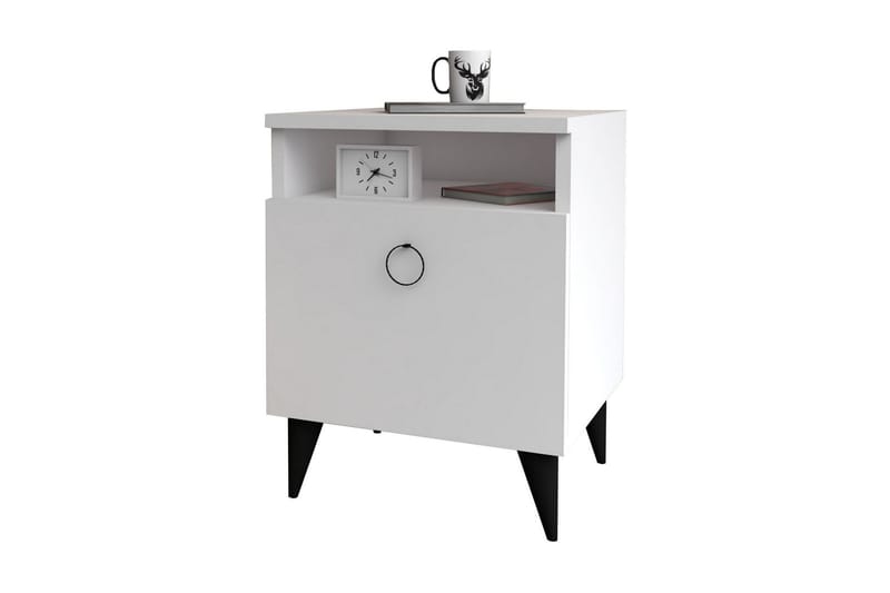 Harbours Nattbord 52 cm - Hvit - Møbler - Bord - Avlastningsbord - Sengebord & nattbord