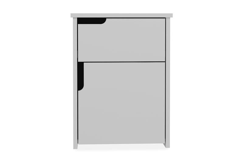 Hejde Nattbord 40 cm med Oppbevaring 2 Skap - Hvit - Møbler - Bord - Avlastningsbord - Sengebord & nattbord