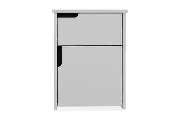 Hejde Nattbord 40 cm med Oppbevaring 2 Skap - Hvit - Møbler - Bord - Avlastningsbord - Sengebord & nattbord