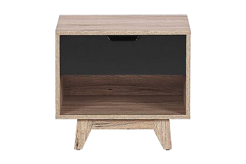 Hultz Sofabord 50 cm, Svart/Lyst Tre