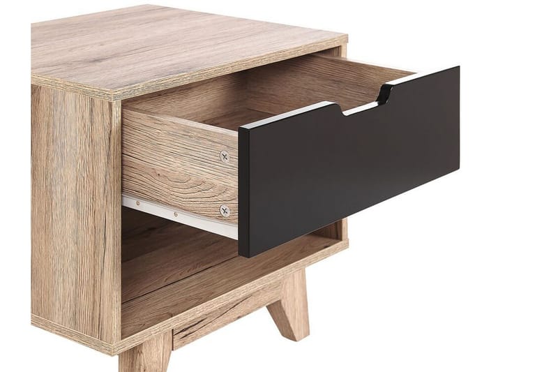 Hultz Sofabord 50 cm - Svart/Lyst Tre - Møbler - Bord - Avlastningsbord - Sengebord & nattbord