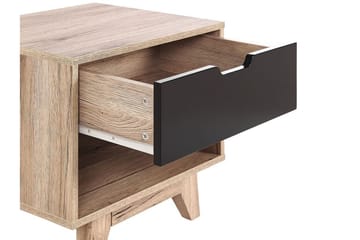 Hultz Sofabord 50 cm - Svart/Lyst Tre - Møbler - Bord - Avlastningsbord - Sengebord & nattbord
