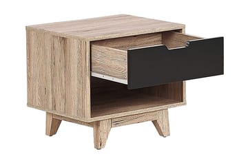 Hultz Sofabord 50 cm - Svart/Lyst Tre - Møbler - Bord - Avlastningsbord - Sengebord & nattbord