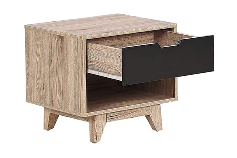 Hultz Sofabord 50 cm - Svart/Lyst Tre - Møbler - Bord - Avlastningsbord - Sengebord & nattbord