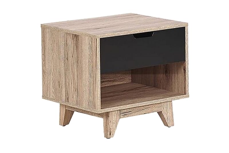 Hultz Sofabord 50 cm - Svart/Lyst Tre - Møbler - Bord - Avlastningsbord - Sengebord & nattbord