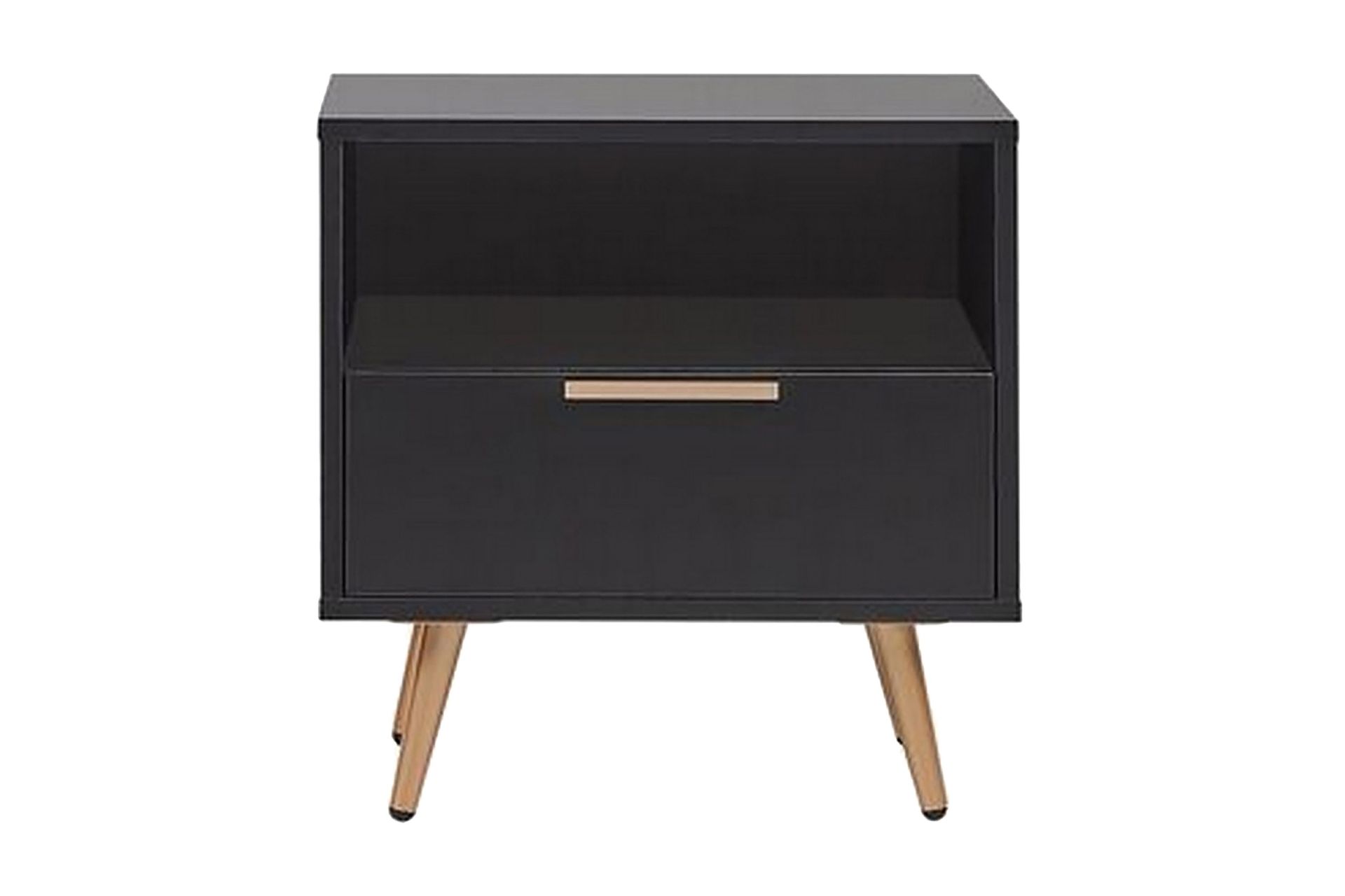 Indio Nattbord 50 cm - Svart/Guld