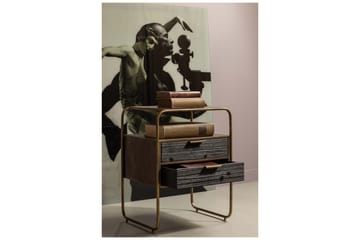 Innertavle Nattbord 45 cm - Antikk Messing - Møbler - Bord - Avlastningsbord - Sengebord & nattbord