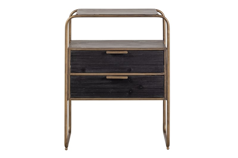 Innertavle Nattbord 45 cm - Antikk Messing - Møbler - Bord - Avlastningsbord - Sengebord & nattbord