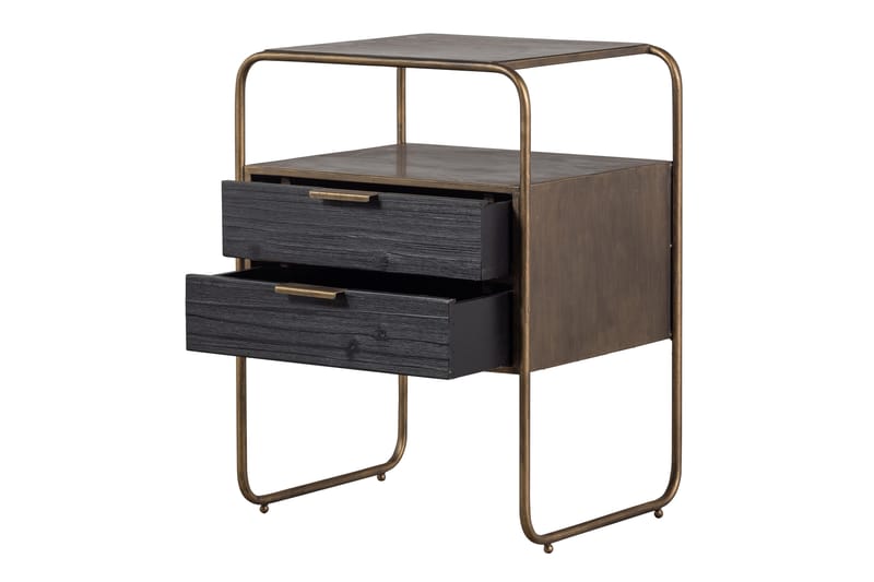 Innertavle Nattbord 45 cm - Antikk Messing - Møbler - Bord - Avlastningsbord - Sengebord & nattbord