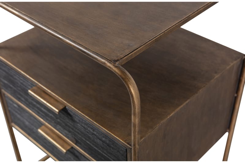 Innertavle Nattbord 45 cm - Antikk Messing - Møbler - Bord - Avlastningsbord - Sengebord & nattbord