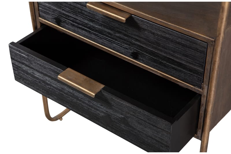 Innertavle Nattbord 45 cm - Antikk Messing - Møbler - Bord - Avlastningsbord - Sengebord & nattbord