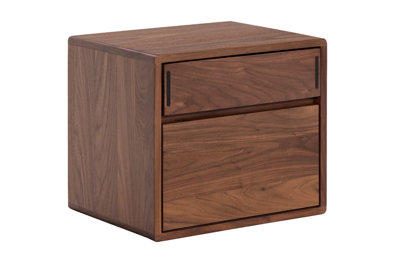Jerup Nattbord 32x40 cm Venstre Massiv Valnøtt - Brun - Møbler - Bord - Avlastningsbord - Sengebord & nattbord