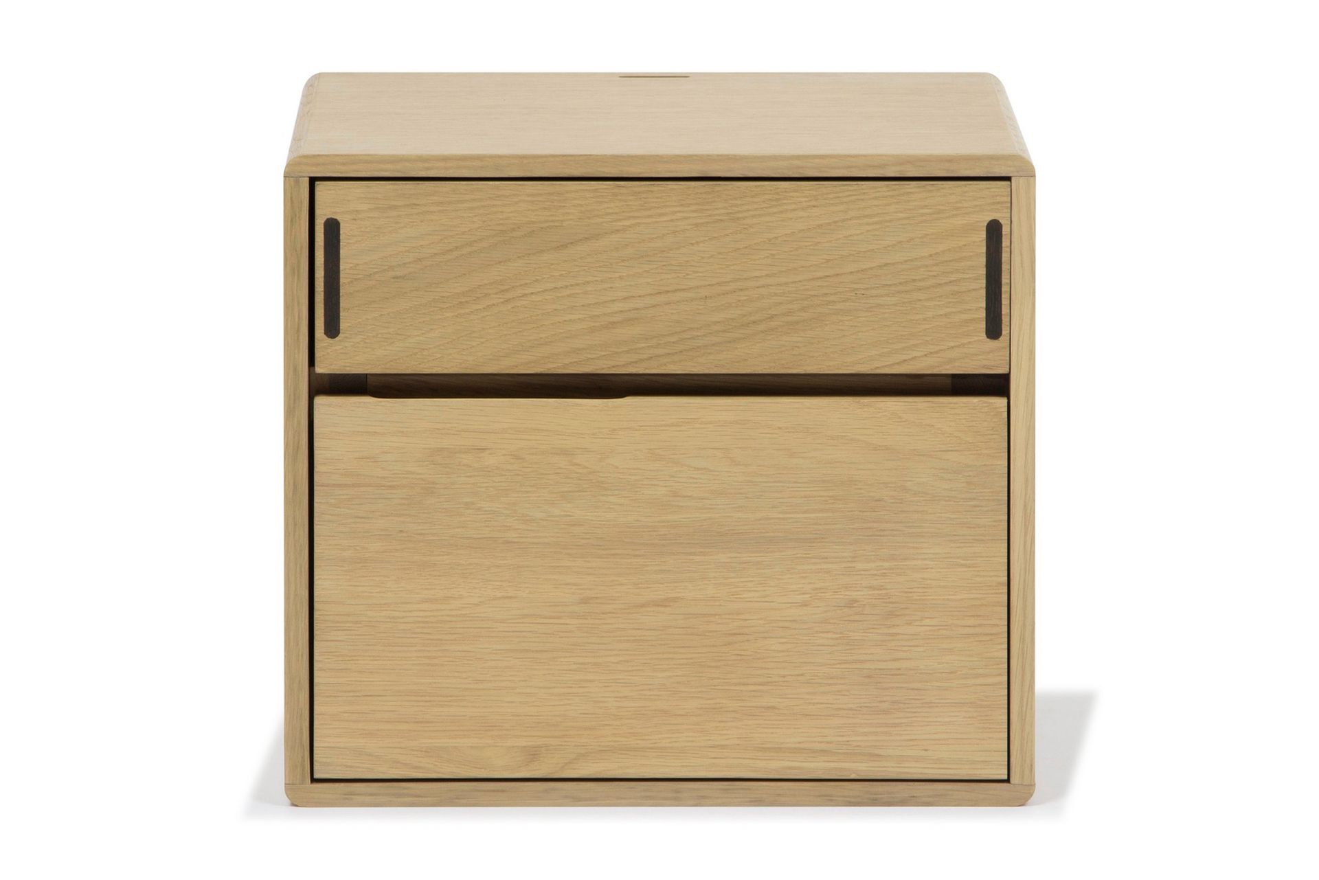 Jerup Vegghengt Nattbord 32x40 cm Høyre Massiv eiketre - Brun - Møbler - Bord - Avlastningsbord - Sengebord & nattbord