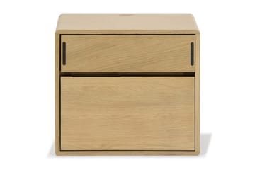 Jerup Vegghengt Nattbord 32x40 cm Høyre Massiv eiketre - Brun - Møbler - Bord - Avlastningsbord - Sengebord & nattbord