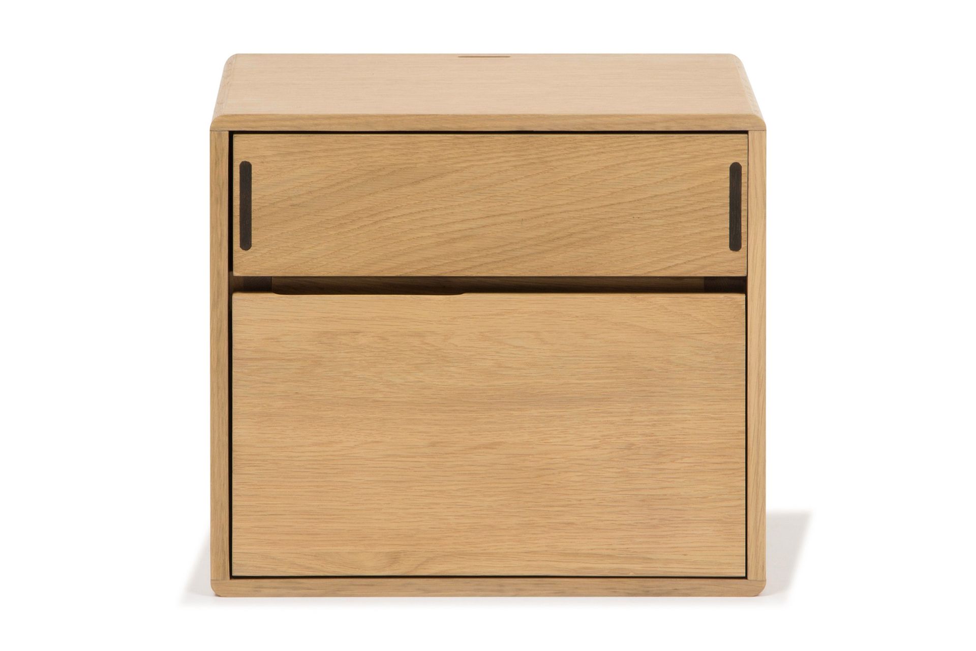 Jerup Vegghengt Nattbord 32x40 cm Høyre Massiv eiketre - Brun - Møbler - Bord - Avlastningsbord - Sengebord & nattbord