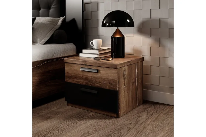Joannie Nattbord 46 cm, Mørkebrun