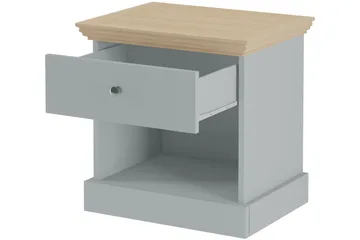 Jundapah Nattbord 45x35 cm - Grå/Brun - Møbler - Bord - Avlastningsbord - Sengebord & nattbord