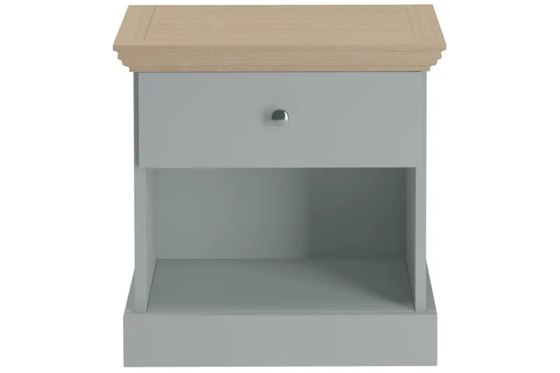 Jundapah Nattbord 45x35 cm - Grå/Brun - Møbler - Bord - Avlastningsbord - Sengebord & nattbord