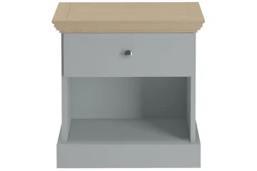 Jundapah Nattbord 45x35 cm - Grå/Brun - Møbler - Bord - Avlastningsbord - Sengebord & nattbord