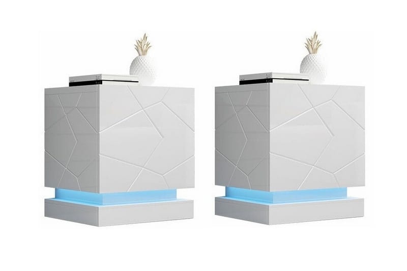 Juniskär Nattbord 46 cm, Hvid