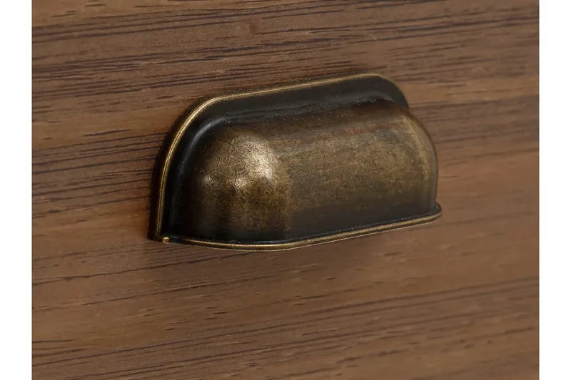 Kagami Nattbord 45x38 cm - Hvit/Brun - Møbler - Bord - Avlastningsbord - Sengebord & nattbord