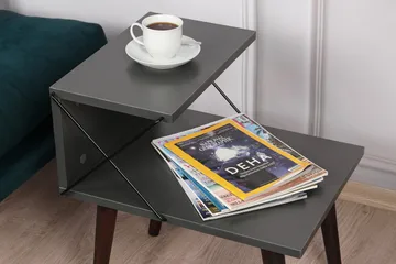 Kaysie Nattbord 50 cm - Antrasitt - Møbler - Bord - Avlastningsbord - Sengebord & nattbord