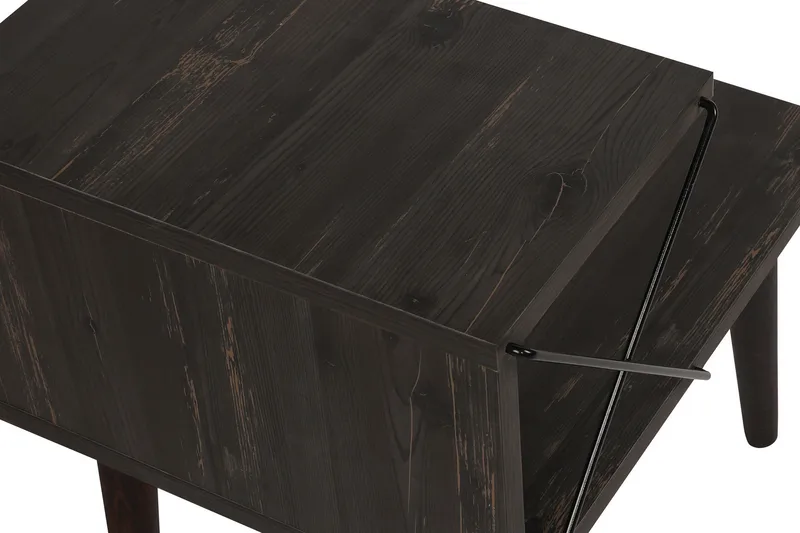 Kaysie Nattbord 50 cm - Mørkebrun - Møbler - Bord - Avlastningsbord - Sengebord & nattbord