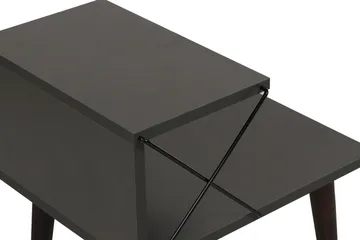 Kaysie Retro Nattbord 50 cm, Oppbevaring med Hyller - Antrasitt - Møbler - Bord - Avlastningsbord - Sengebord & nattbord