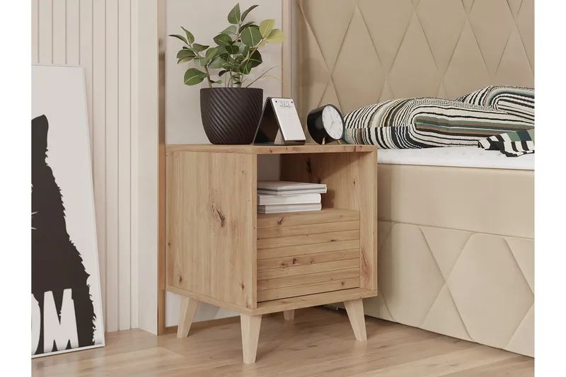 Kintore Sengbord 40 cm - Brun - Møbler - Bord - Avlastningsbord - Sengebord & nattbord