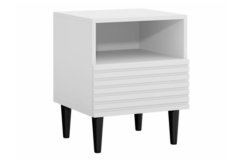 Kintore Sengbord 42 cm - Hvid - Møbler - Bord - Avlastningsbord - Sengebord & nattbord