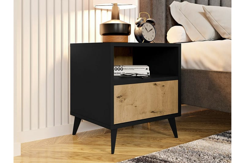 Kintore Sengbord 47 cm - Svart - Møbler - Bord - Avlastningsbord - Sengebord & nattbord