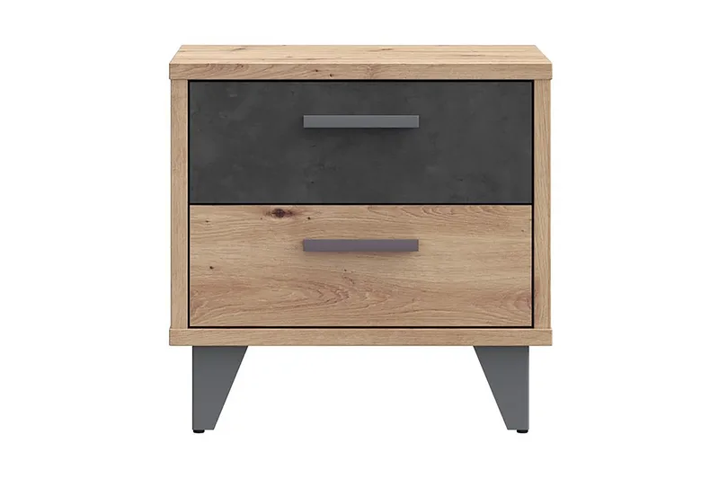 Kocherinovo Nattbord 42x50 cm, Brun/Grå