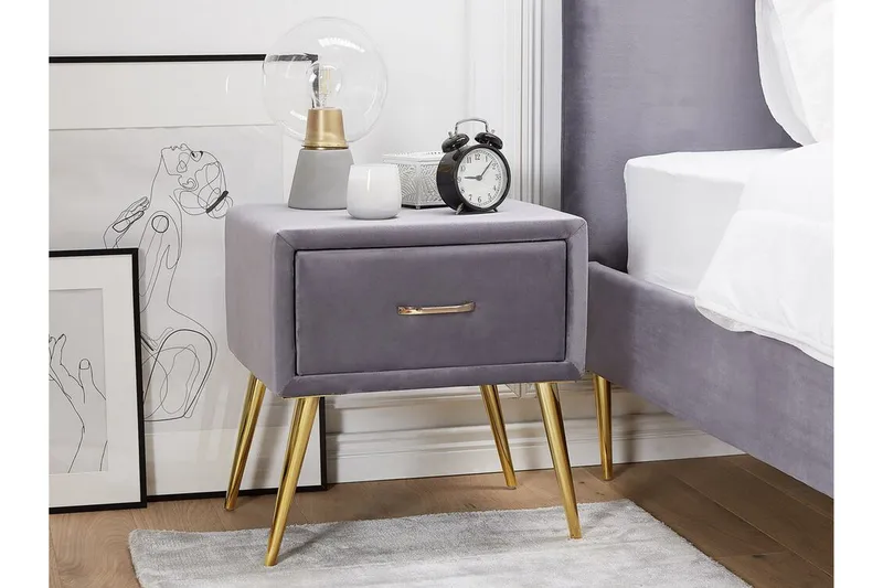 Larochelle Nattbord - Grå - Møbler - Bord - Avlastningsbord - Sengebord & nattbord