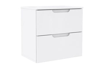 Llanharry Nattbord 50 cm med Oppbevaring 2 Skuffer - Hvit - Møbler - Bord - Avlastningsbord - Sengebord & nattbord